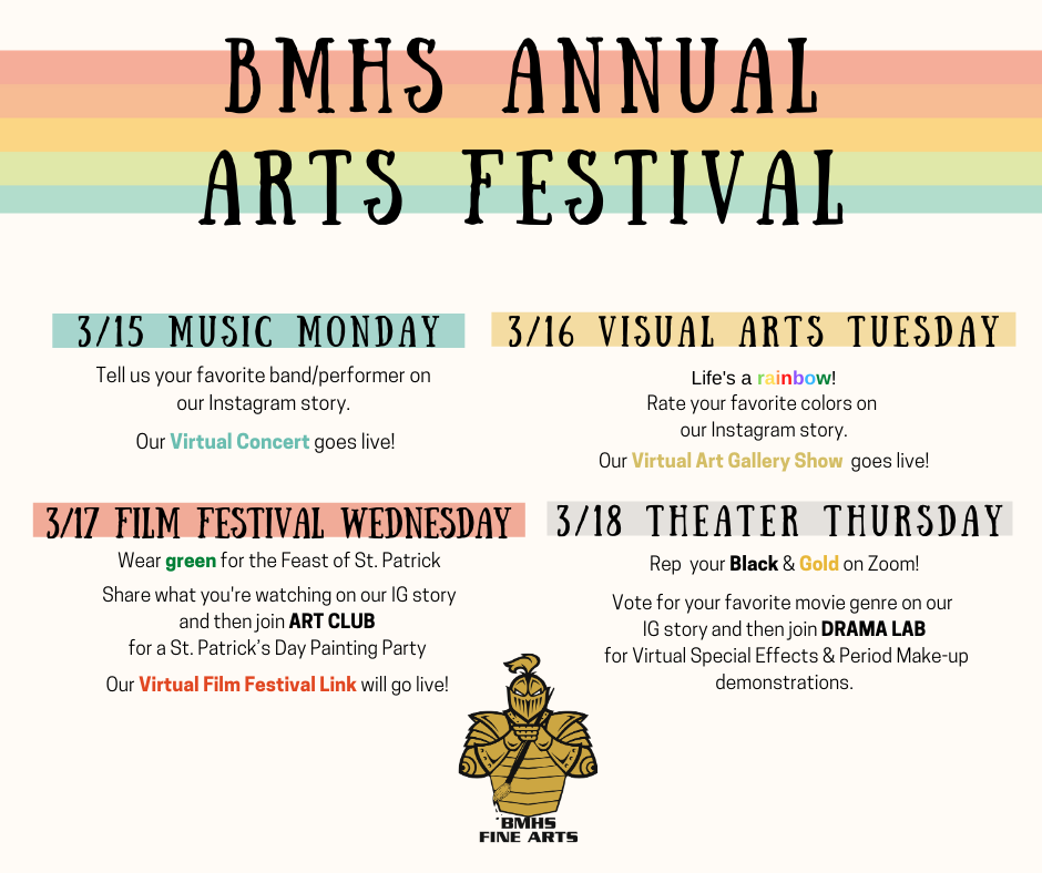Arts Fest Schedule